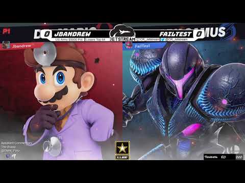 US Army $5000 Pot Losers Top 64 - Jbandrew (Dr Mario) Vs. FailTest (Dark Samus) - SSBU