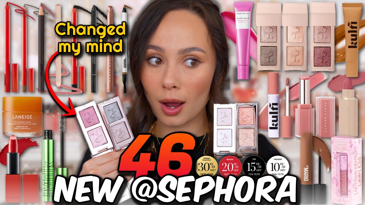 46 NEW PRODUCTS THAT JUST DROPPED AT SEPHORA! SPEED REVIEWS PT 2 ! Im tired of the same lip launches