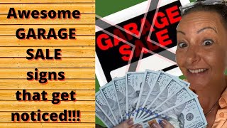 Awesome garage sale signs that will get noticed