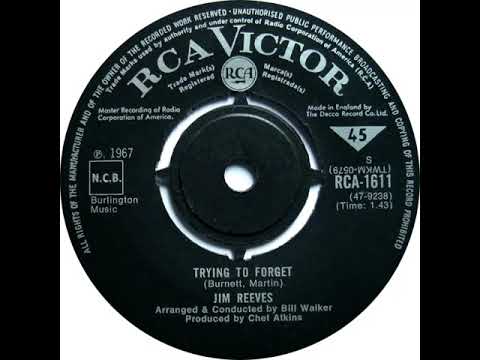 UK New Entry 1967 (181) Jim Reeves - Trying To Forget