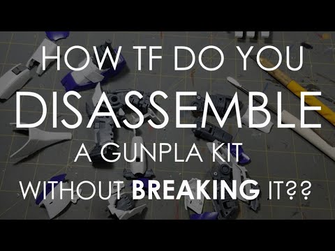 How I disassemble Gundam model kits