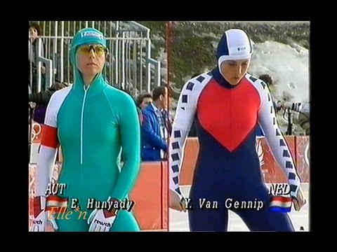 Winter Olympic Games Albertville 1992 - 1500 m Van Gennip - Hunyady