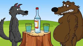 Анекдоты. Волк и Медведь решили напиться водки