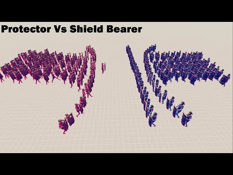 TABS 100v100 Protector Vs Shield Bearer TOTALLY ACCURATE BATTLE SIMULATOR