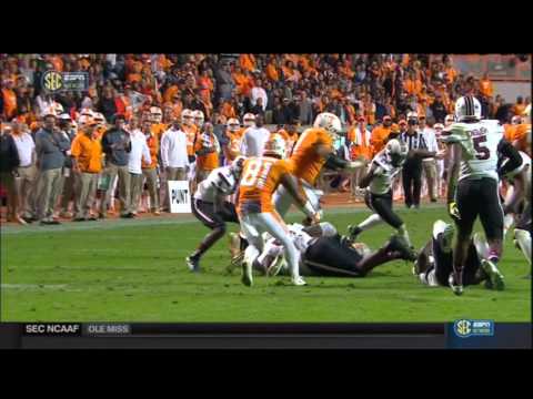 2015 USC vs Tennessee - Phillip Dukes Forced Fumble, TJ Holloman Recovery