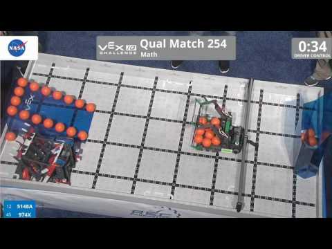 VEX Worlds 2016 - VEXIQ Middle School - Math - Qual 254 (5148A 974X) 109