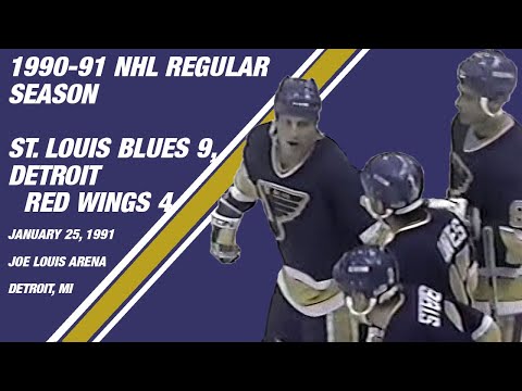 January 25, 1991: St. Louis Blues 9, Detroit Red Wings 4