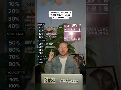 Can You Guess All Of These Calvin Harris Hits Correctly? #shorts #calvinharris #hits #nowplaying