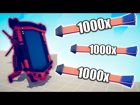 SAMURAI MIRROR SHIELD vs 1000x OVERPOWERED - TABS | Totally Accurate Battle Simulator 2023
