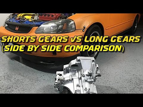 Short gear transmission VS Long gear transmission (Requested video)