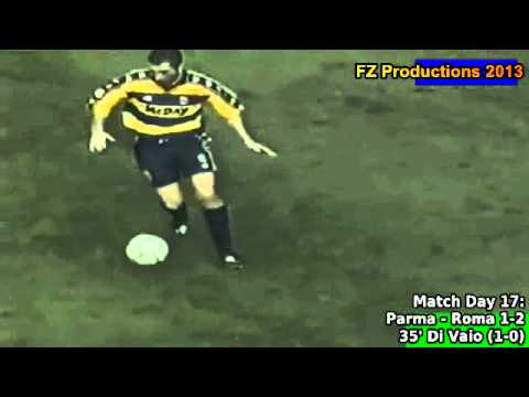 Serie A 2000-2001, day 17 Parma - Roma 1-2 (Di Vaio goal)