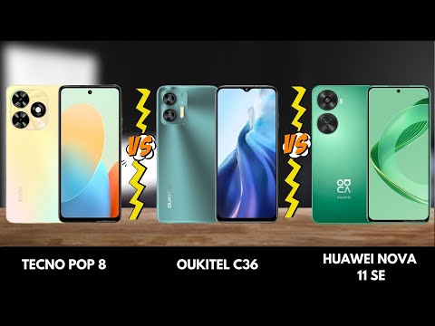 Tecno Pop 8 VS Oukitel C36 VS Huawei Nova 11 SE | Animated Comparison | Full Comparison