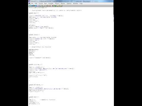 C++ | Subprograme fara parametrii si care nu returneaza valori