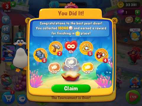 Fishdom. Level 1723.   1st Place in Pearl Hunt