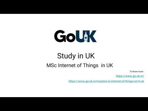 MSc Internet of Things (IOT) in UK