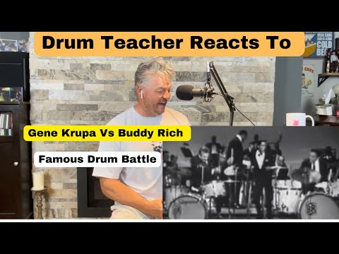 Drumteacher Reacts To Gene Krupa & Buddy Rich Famous Drum Battle