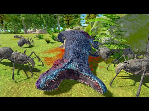 GIANT SPIDER Came Out From Cave and Kill Every Animal in The Forest - Animal Revolt Battle Simulator