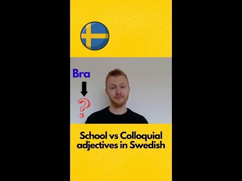 School vs Colloquial #swedish