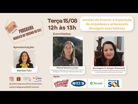 Janelas do interior e Exposição de orquídeas e artesanato