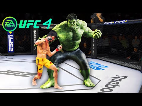 UFC4 Bruce Lee vs Incredible Hulk Marvel EA Sports UFC 4 PS5