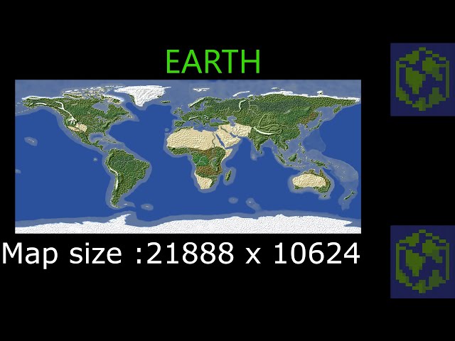 Earth Minecraft World Map - Colaboratory