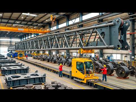 So wird's gemacht. Wie Ein Wolkenkratzer-Kran Sich Selbst Aufbaut & Abbaut! 🏗️🏙️🤯