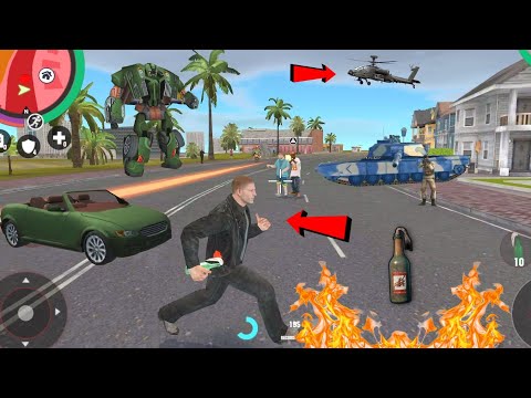 Stone Giant (Stone Man Robot Car Burned Molotov) Molotov Blast Police Car - Android Gameplay HD