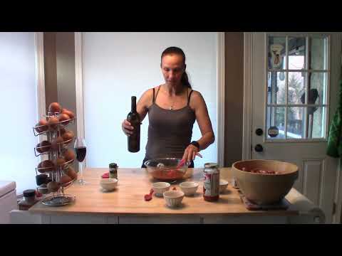 Linguiça (Portuguese sausage) the way my parents used to make. They were both from Pico, Açores.