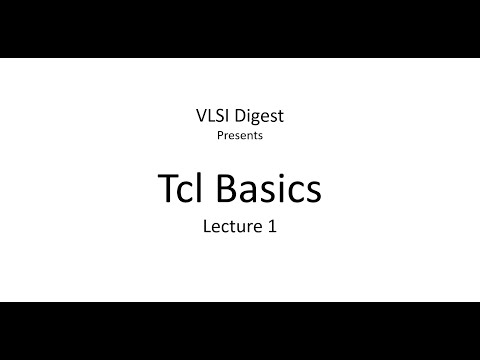 Tcl Programming Language | Lecture 1 | Basics