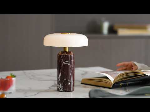 Lunara Marble Table Lamp - Video 1