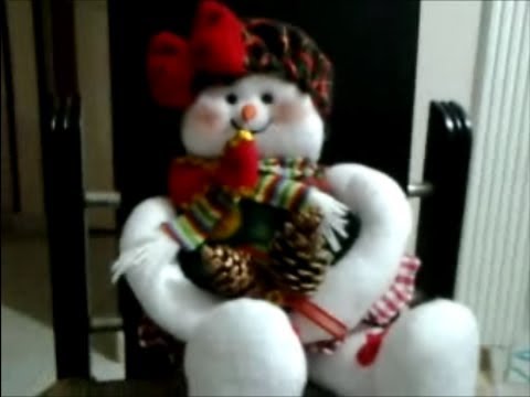 como hacer muñeco de nieve mama, how to make snowman.