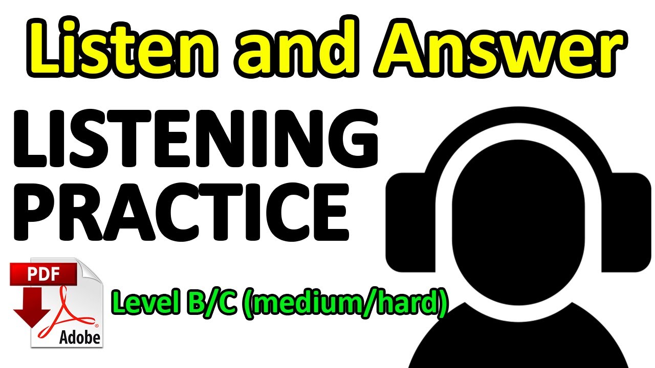 Watch Listen To The Text And Answer The Questions Now Listen and answer the questions - Levels: b-c (medium/hard) - Easy English Lesson