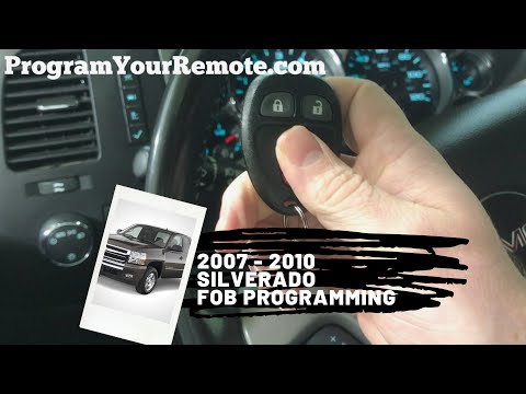 How to program a Chevrolet Silverado remote key fob 2007 - 2010