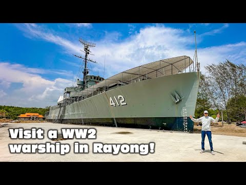 HTMS Prasae: Visit a WW2 Warship turned into a giant monument in Rayong!