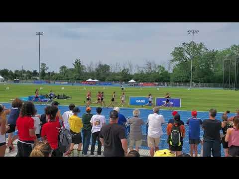 800m Juvénile Féminin (3ème vague), jeux du Québec 2022, stade Claude-Ferragne, Laval, 24/07/2022