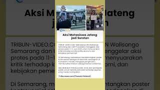 Demo Mahasiswa Jateng Viral, Poster Presiden dan Klakson jadi Sorotan