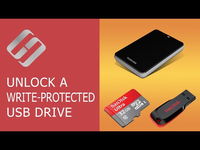 How to Unlock a Write Protected USB Drive, a SD or Micro SD Memory Card