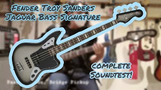 Video thumbnail for Fender Troy Sanders Signature Jaguar Bass PJ Active Soundtest! [No talking] by Meylar López