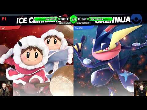 EVAC 23/8/19 - SSBU - JonOHKO (Ice Climbers) vs DF | Taicho (Greninja) - Winners Semis