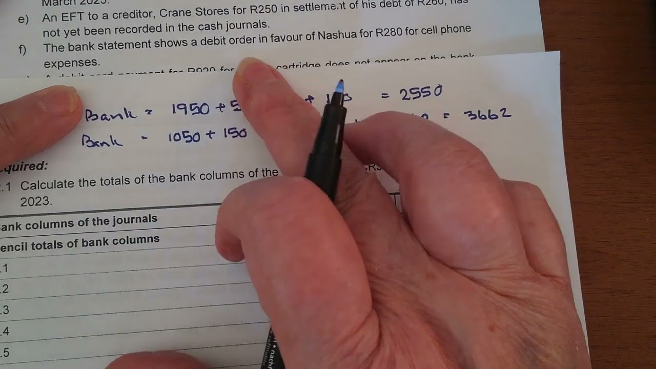 21. Bank reconciliation and debtors reconciliation