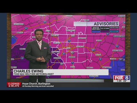 FOX8 Meteorologist Charles Ewing shares the latest on the 'significant winter storm' in Triad