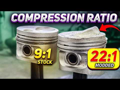Ridiculous compression ratio in a gasoline engine - what will happen?