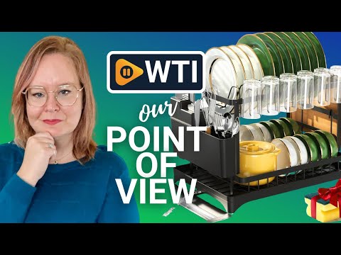 2 Tier Dish Drying Rack for Kitchen Counter - WTI product video review