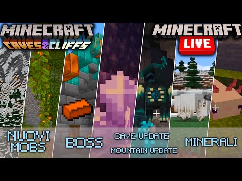 MINECRAFT LIVE nel DETTAGLIO! TUTTE le NOVITA' di MINECRAFT 1.17 CAVES & CLIFFS UPDATE