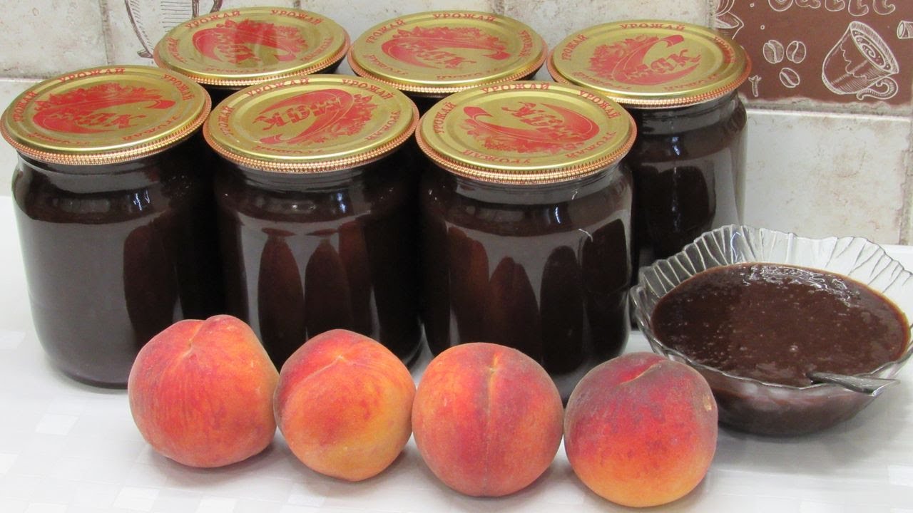 ШОКОЛАДИНА на зиму или Самое вкусное Шоколадное варенье из персиков
