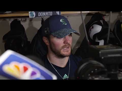 2023 #nhl Playoffs: Seattle Kraken Forward Ryan Donato - PREGAME Round 2 Game 2 - 05.04.23