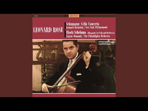 Schelomo - Hebraic Rhapsody for Cello & Orchestra