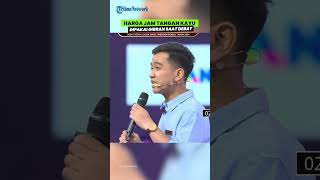Intip OOTD Gibran saat Debat Cawapres, Pakai Jam Tangan Kayu dari Brand Lokal, Harga Ratusan Ribu