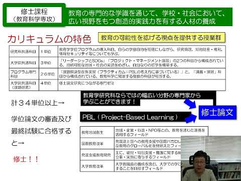 岡山大学大学院 教育学研究科 教育科学専攻 紹介2024