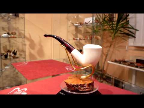 Pipa schiuma di mare calabash fatta a mano - www.paronellipipe.it